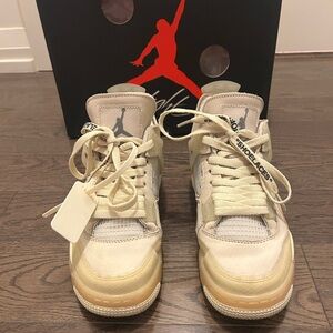 Cream High-Top Sneakers